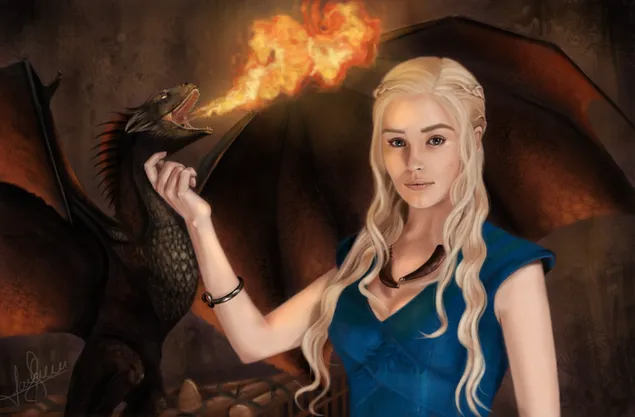 Daenerys Targaryen an mháthair dragon íoslódáil