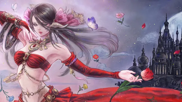 Ballerino 'Au Ra' - Final Fantasy XIV Online (Videogioco) 4K sfondo