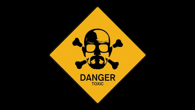Danger toxic skull 4K wallpaper download