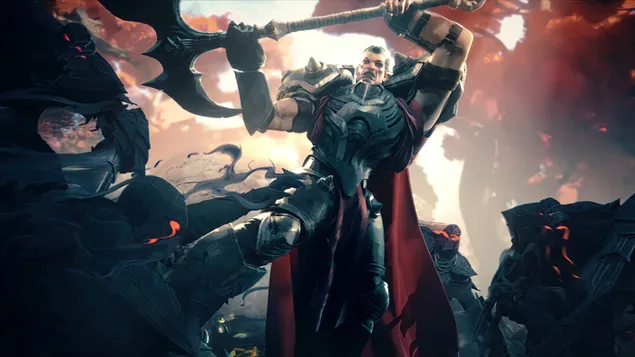 Darius vs. Zed (Legends of Runeterra) - League of Legends [LOL] 4K achtergrond