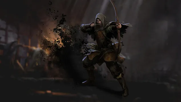 Темна и потемна игра Ренџер машко 8K тапет