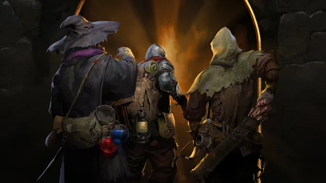 Темно и потемно игра 4K тапет