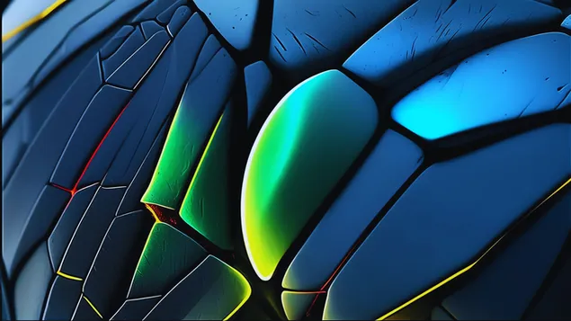 Tapeta Tmavě modrá mozaika pozadí dekstop 4K