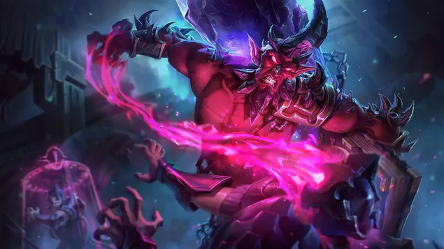 黑暗水晶'Ryze'飞溅艺术 - 英雄联盟（LOL） 4K 壁纸