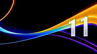 다크 골드 퍼플 Windows 11 데스크톱 4K 배경화면