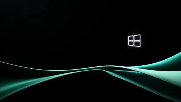 Шпалери Темно-зелений абстрактний фон Windows 11 Deskstop 2 HD