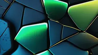 Tapeta Tmavě zelené geometrické abstraktní 4K