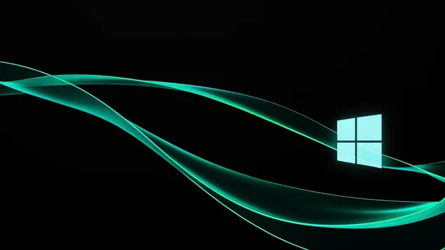 dark green waves windows 11 dekstop background v3 preuzmi