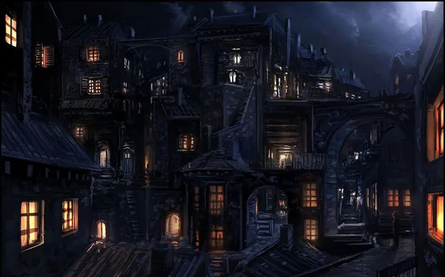 Dark House in the City