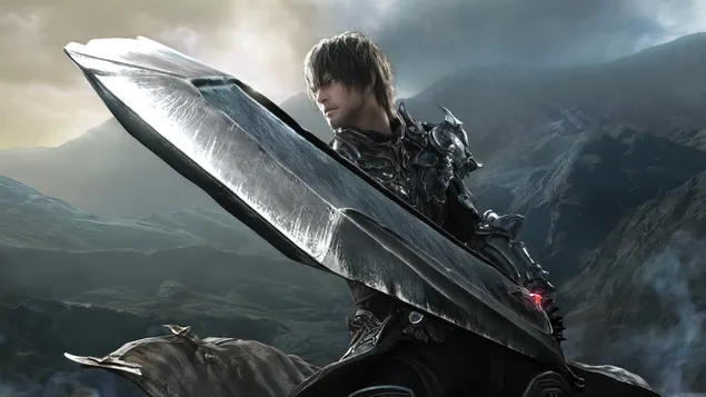 Dark Knight Hyur - Final Fantasy XIV Online (videojoc) 4K fons de pantalla