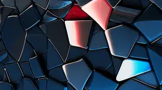 Koyu Kırmızı Geometrik Soyut 4K duvar kağıdı