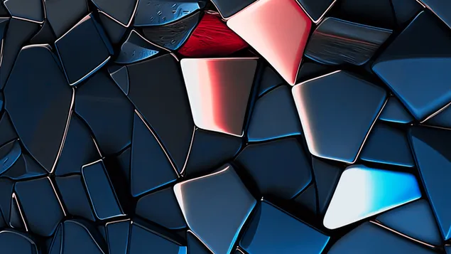 Abstracto geométrico en rojo oscuro 4K fondo de pantalla