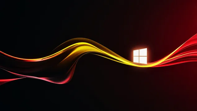 tamno crveno zlatni windows 11 logotip na apstraktnoj pozadini preuzmi