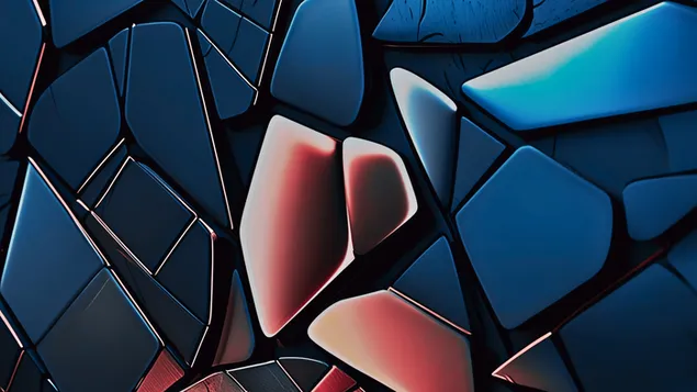 Tapeta Tmavě červená mozaika abstraktní 4K