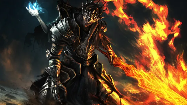 Hình nền Trò chơi Dark Souls 3 - Song tử hoàng tử (Lorian và Lothric) 2K