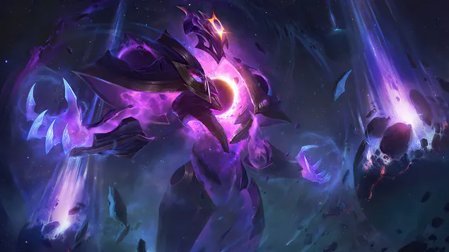 Dark Star 'Xerath' Splash Art - League of Legends (LOL) 8K bakgrund