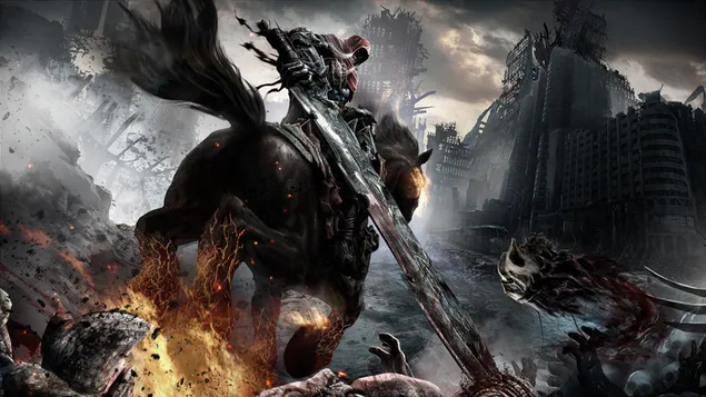 Darksiders-speletjie - Dark Spirit 4K muurpapier