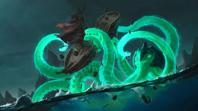 Ταπετσαρία Darkwater Scourge (Legends of Runeterra) - League of Legends (LOL) 4K