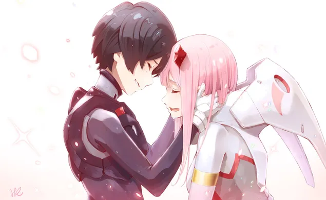 DARLING i FRANXX - Hiro X Zero Two 2K bakgrunn