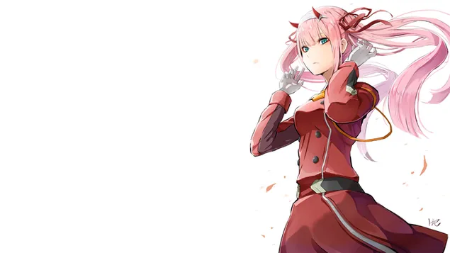Mīļais franxx, nulle divi 4K fona tapete