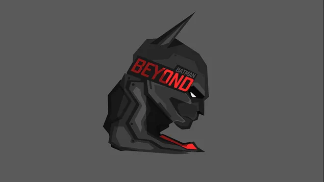 DC Comics Batman Beyond in grijs minimalistisch behang