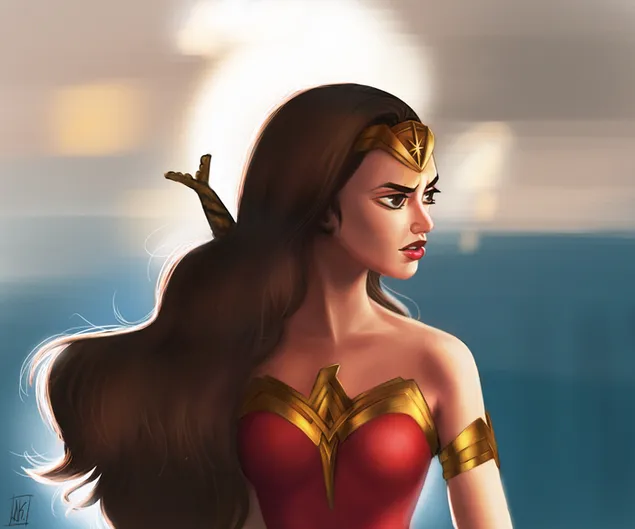 DC Comics Superhero - Wonder Woman (Diana Prince Fanart) 2K Tapeten