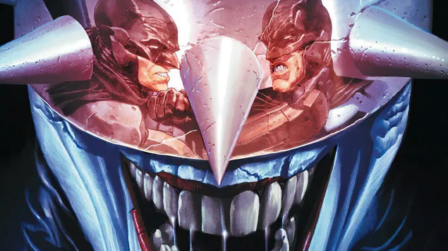 DCスーパーヴィランを笑うバットマン