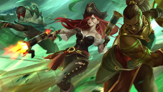 Páipéar balla Pirate deadly 'Miss Fortune' - League of Legends (LOL)4K