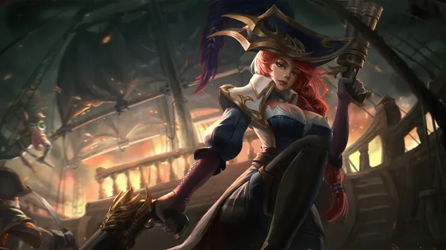Páipéar balla Pirate deadly 'Miss Fortune' - League of Legends [LOL]4K
