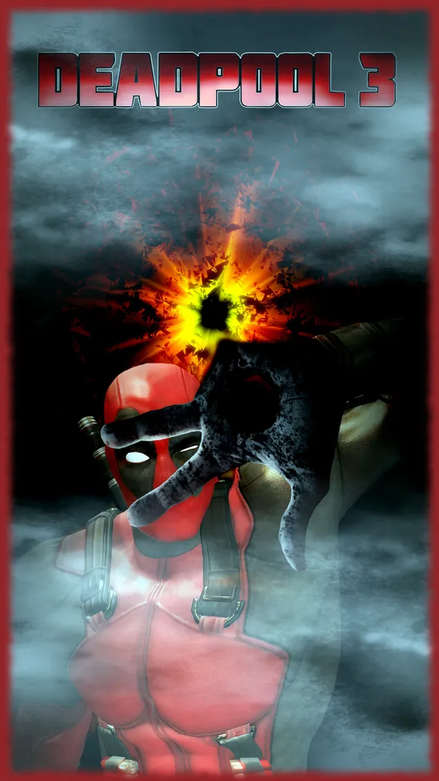 Poster filma o superjunaku Deadpool 3 2K pozadina