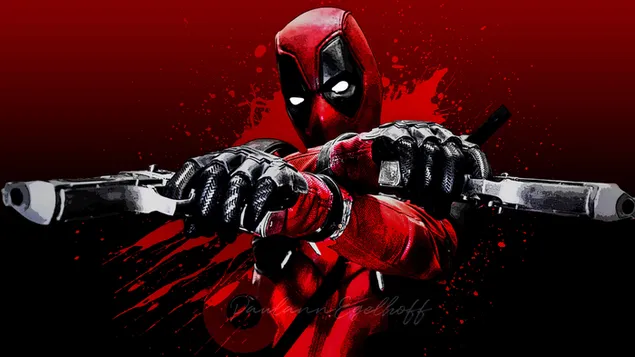 Deadpool Marvel Antihero 4K ekrano užsklanda