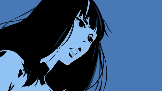 Death Parade - Black Haired Woman (Minimalist) HD wallpaper download