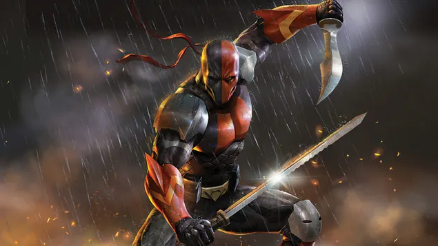 Deathstroke Two Sword DC Comics 4K bakgrunn