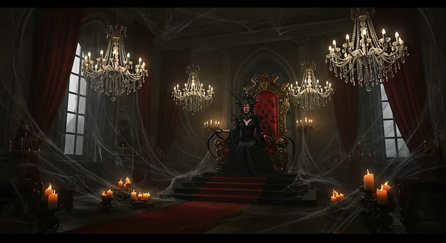 D'Léier vun der Spider Queen 2K Tapeten