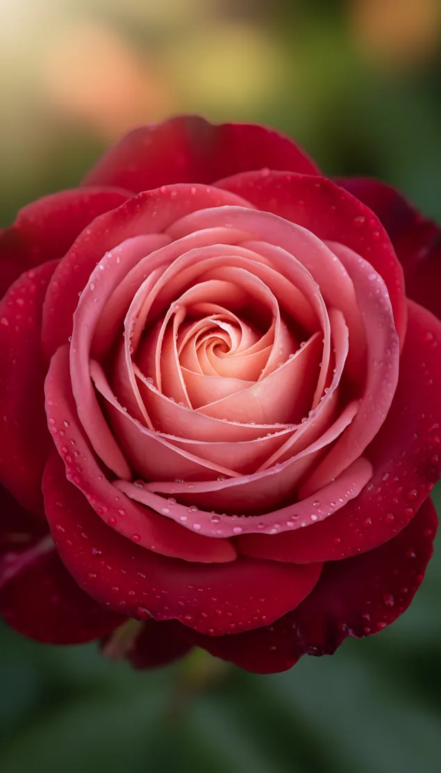 nasiteno chervena roza s meka svetlina izteglyane