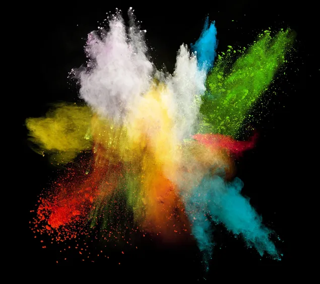 Verschillende kleuren van het Holi-festival download