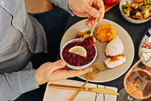 Tatilleri kutlamak için lezzetli yemekler 6K duvar kağıdı