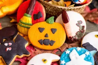 Permen halloween yang lezat 4K wallpaper