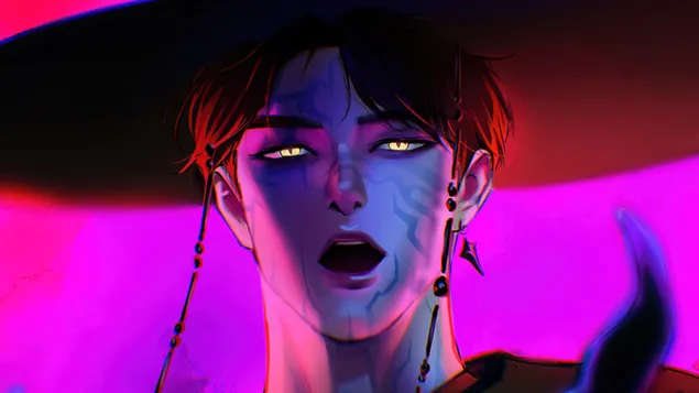 Dämon 'Jinu' - K-Pop Dämonjeeër (Film) 4K Tapeten