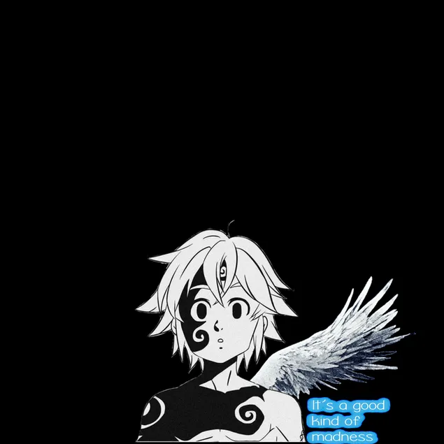 Demonas meliodas 2K ekrano užsklanda