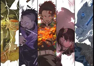 Demon Slayer (együttműködés) 2K háttérkép