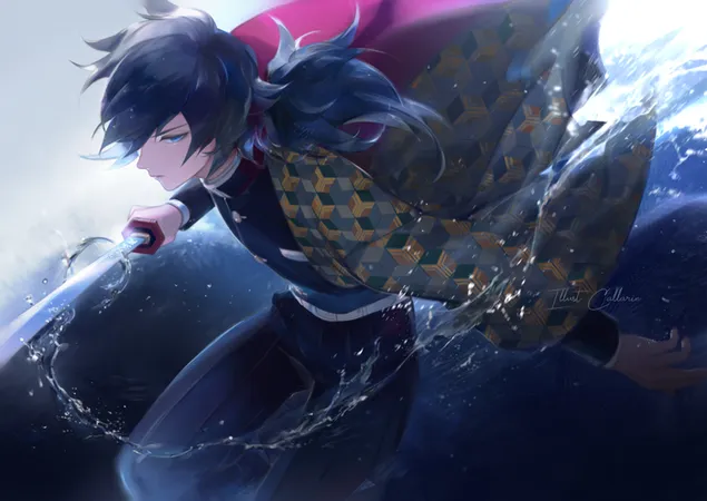 惡魔殺手富岡義優 11 2K 壁紙