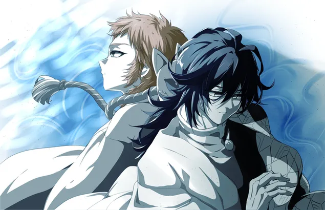 Demon Slayer - Giyuu Tomioka & Sabito (قدیمی) کاغذدیواری  2K