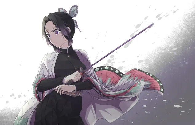 demon slayer: kimetsu no yaiba crnokosa samurajska anime djevojka preuzmi