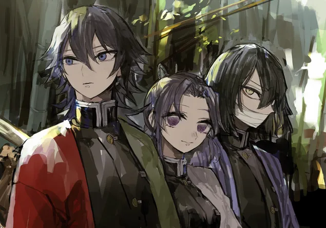 Demon Slayer : Kimetsu No Yaiba - กิยู โทมิโอกะ,โคโจ ชิโนบุ 2K วอลเปเปอร์