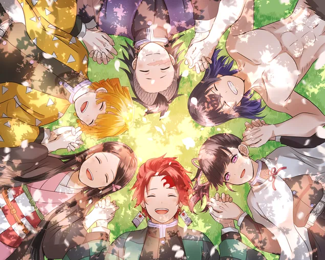 demonin tappaja: kimetsu no yaiba nezuko kamado inosuke hashibira kanao tsuyuri tanjiro kamado zenitsu agatsuma lataa