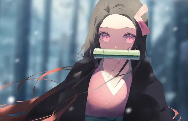 Demon Slayer - Kimetsu No Yaiba : Nezuko Kamado 2K kertas dinding
