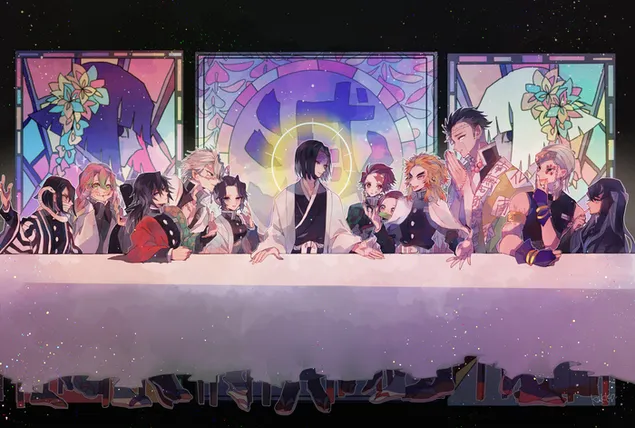 demonin tappaja: kimetsu no yaiba tengen giyuu gyomei kagaya kanata kiriya kyojuro mitsuri lataa