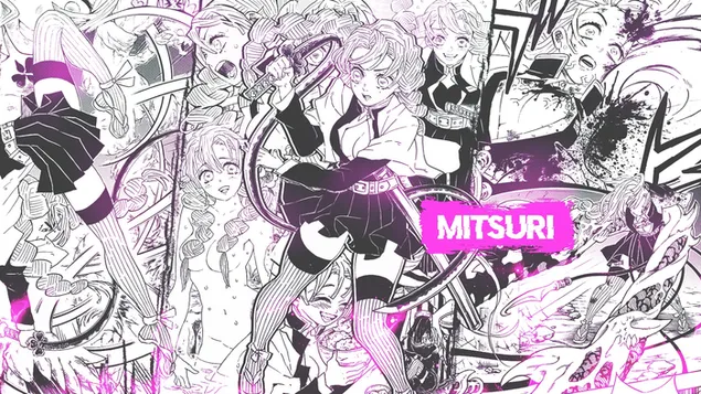 Ταπετσαρία Demon Slayer - Mitsuki Kanroji Love Hashira HD