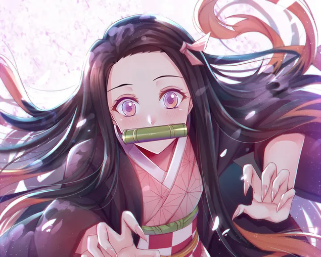 demon slayer nezuko kamado HD wallpaper download